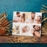 Best Dad Ever Heart Custom Photo Grid Plaque<br><div class="desc">Celebrate a special first Father's Day with our "Simple Cute Best Dad Ever Heart Family Custom Photo Collage Easel Plaque". This charming photo Plaque features a collage of your favourite pictures, making it a unique and heartfelt keepsake. Perfect for displaying cherished memories, this personalised gift will be a constant reminder...</div>