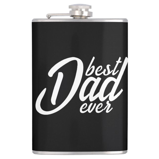 Best Dad ever Hip Flask (Front)