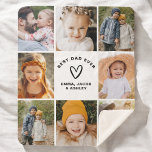 Best Dad Ever Instagram Father's Day Photo Collage Sherpa Blanket<br><div class="desc">The Best Dad Ever Father's Day Instagram Photo Collage Fleece Blanket is a heartwarming way to celebrate Dad. Featuring a custom collage of your favourite family moments, this cosy blanket showcases special photos in an Instagram-inspired design. Perfect for Father’s Day, it’s a personalised gift that Dad will treasure for years...</div>