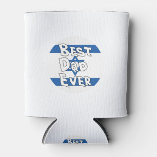 Best Dad Ever Israel Flag Can Cooler