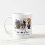 Best Dad Ever Keepsake Multi Photo Coffee Mug<br><div class="desc">Best Dad Ever Keepsake Multi Photo Coffee Mug - Modern and simple father's day for birthday gift for a dad featuring 3 photos of your choice with script text that says "Best Dad Ever" underneath them in black lettering. Personalize this product by adding 3 photos, the children's names and the...</div>