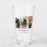 Best Dad Ever Keepsake Multi Photo Glass<br><div class="desc">Modern and simple father's day for birthday gift for a dad featuring 3 photos of your choice with script text that says "Best Dad Ever" underneath them in black lettering. Personalize this product by adding 3 photos, the children's names and the date as a memory. Perfect keepsake gift for parents....</div>