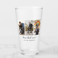 Best Dad Ever Keepsake Multi Photo Glass
