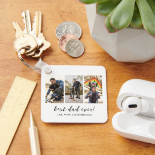 Best Dad Ever Keepsake Multi Photo Key Ring