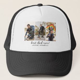 Best Dad Ever Keepsake Multi Photo Trucker Hat