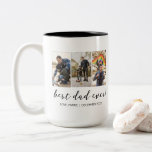 Best Dad Ever Keepsake Multi Photo Two-Tone Coffee Mug<br><div class="desc">Best Dad Ever Keepsake Multi Photo Two-Tone Coffee Mug - Modern and simple father's day for birthday gift for a dad featuring 3 photos of your choice with script text that says "Best Dad Ever" underneath them in black lettering. Personalize this product by adding 3 photos, the children's names and...</div>