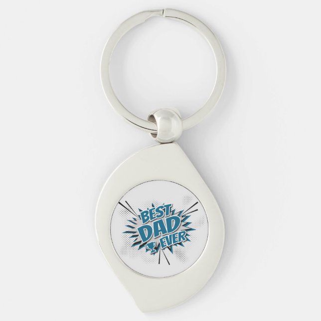 Best Dad Ever Key Ring (Front)