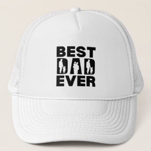  Best Dad Ever Kid Silhouette   Trucker Hat
