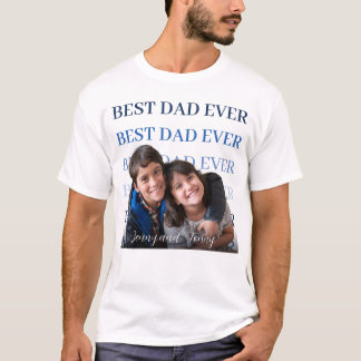 Best Dad Ever Kids Photo Bundle Gift Set T-Shirt