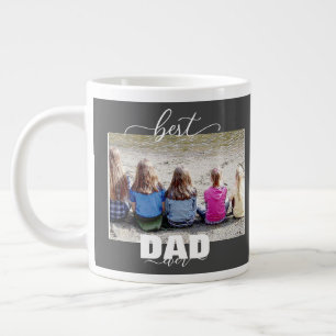 Best DAD Ever Kids Photo Father's Day  Large Coffee Mug