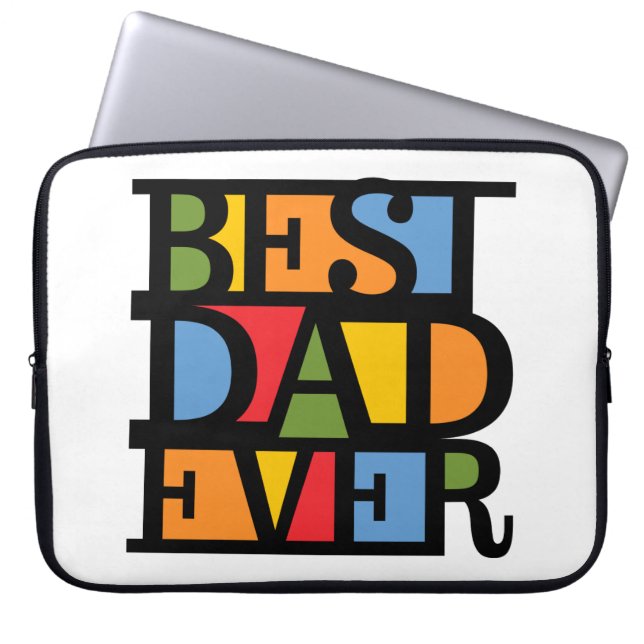 BEST DAD EVER laptop sleeve (Front)