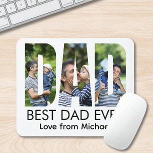 Best Dad Ever Letter Photo Mouse Mat