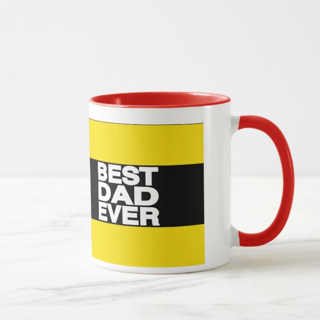 Best Dad Ever Lg Yellow Mug (Right)