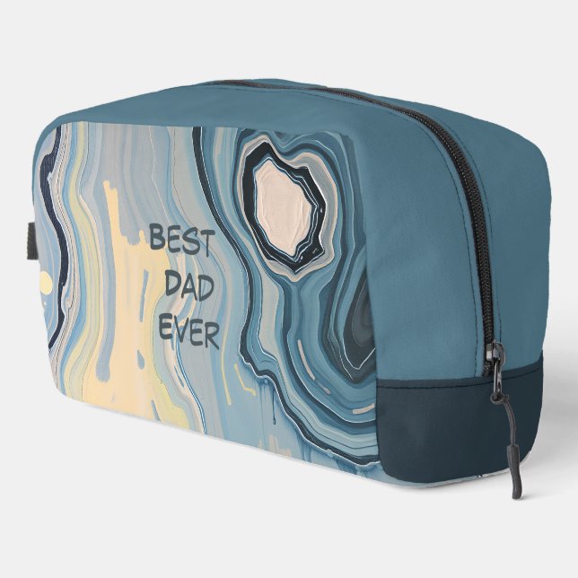 Best Dad Ever Marble Dopp Kit (Right Corner)
