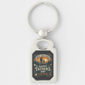 Best Dad Ever Metal Keychain | Father's Day Gift f