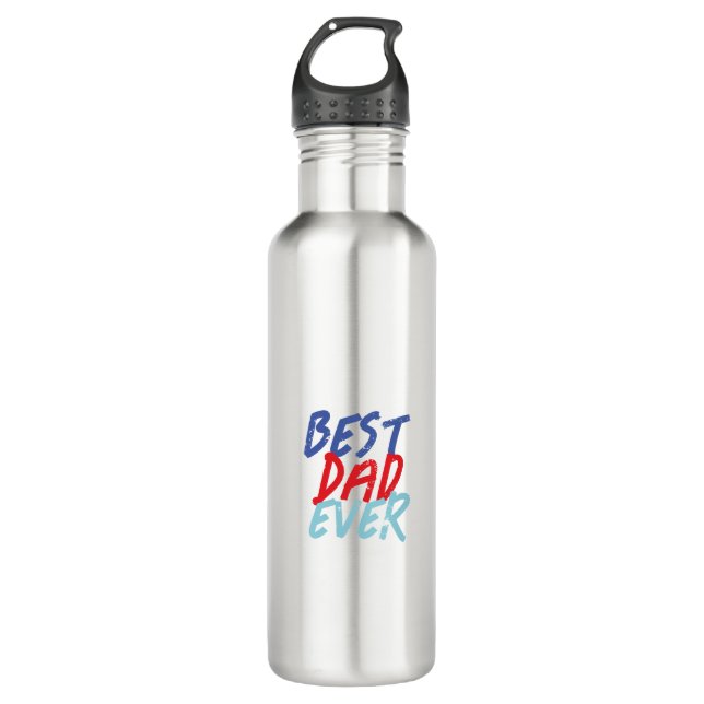 Best Dad Ever Minimalist Cool Professional 710 Ml Water Bottle (Front)