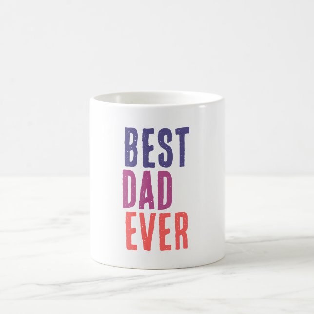 Best Dad Ever Minimalist Cool Professional Coffee Mug (Center)