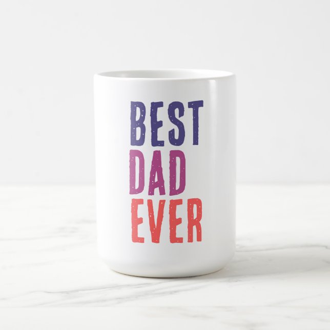 Best Dad Ever Minimalist Cool Professional Coffee Mug (Center)