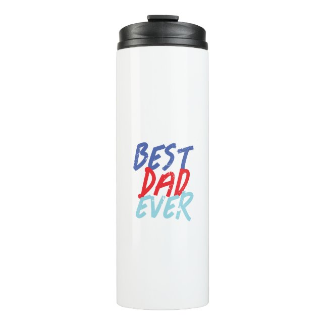 Best Dad Ever Minimalist Cool Professional Thermal Tumbler (Front)
