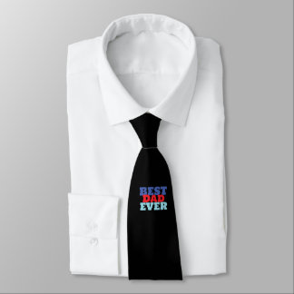 Best Dad Ever Minimalist Cool Professional Tie