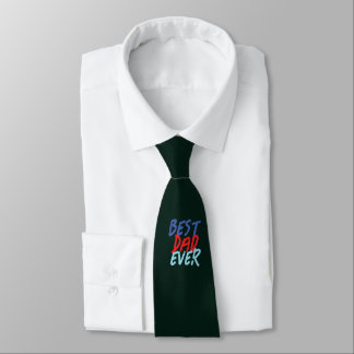 Best Dad Ever Minimalist Cool Professional Tie