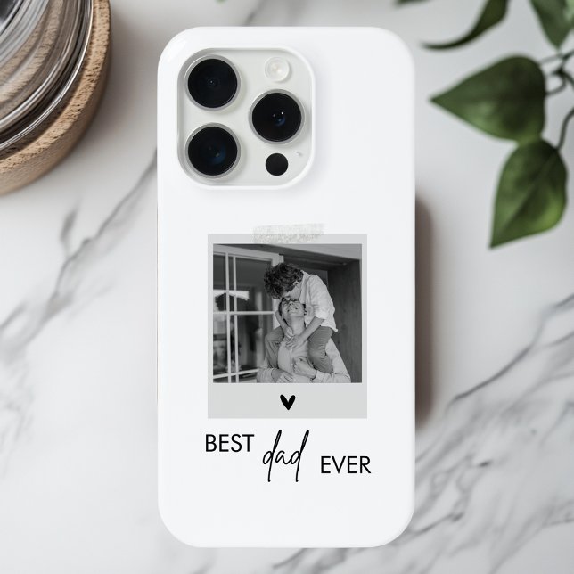 Best Dad Ever Minimalistic Photo Case-Mate iPhone Case (Creator Uploaded)