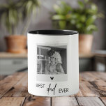 Best Dad Ever Minimalistic Photo | Personalised Mug<br><div class="desc">Celebrate the best dad ever with our minimalistic photo mug! This stylish design features a clean, modern look with the heartfelt message "Best Dad Ever" and a space for your favourite photo. Perfect for enjoying coffee, tea, or any beverage, this personalised mug is an ideal gift for Father's Day, birthdays,...</div>