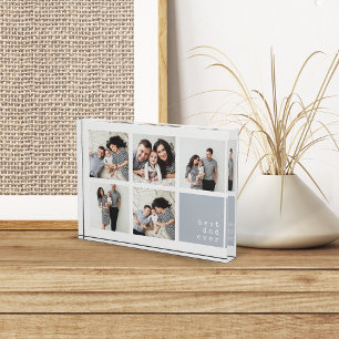 Best Dad Ever   Modern Collage Photo Block