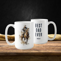 Best Dad Ever | Modern Cowboy Horse Father's Day
