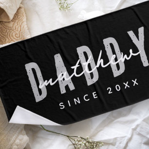 Best Dad Ever Modern Elegant Simple Father's Day Bath Towel
