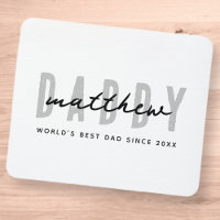 Best Dad Ever Modern Elegant Simple Father's Day