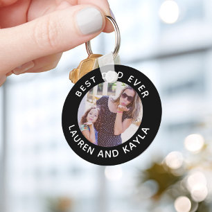 Best Dad Ever Modern Minimal Photo Father Cool Key Ring