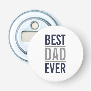 Best Dad Ever Modern Navy Blue Bottle Opener