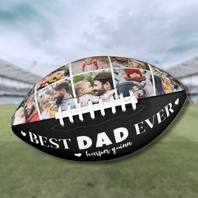 Best Dad Ever Modern Photo American Football (Best Dad Ever Modern Photo Football)