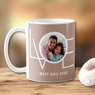 Best Dad Ever Modern Photo Father's Day Coffee Mug