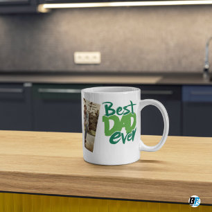 Best Dad Ever Modern Photo  Father's Day Mug