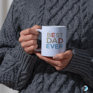 Best Dad Ever Modern Photo  Father's Day Mug