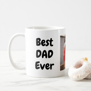 Best Dad Ever Modern Simple Photo Father's Day Coffee Mug