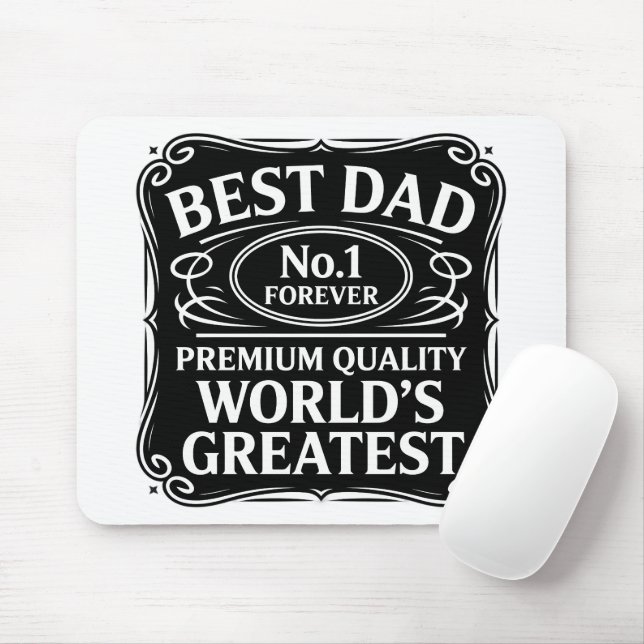 Best Dad Ever Mouse Mat (With Mouse)
