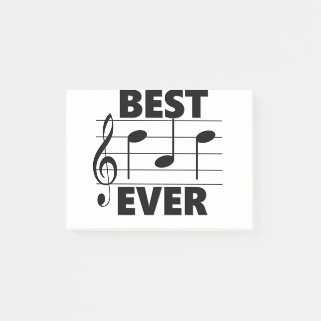 Best DAD Ever Music Gifts Post-it Notes (Front)