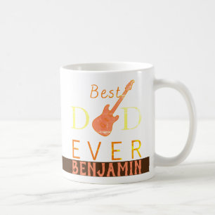 Best Dad Ever Music Guitar Fathers Day Coffee Mug