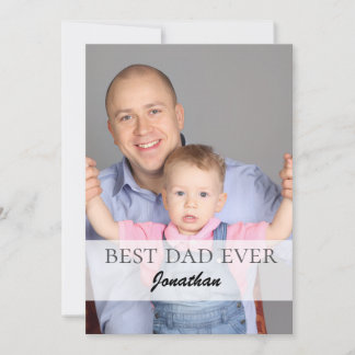 Best Dad Ever Name Quote Family Design Holiday Card
