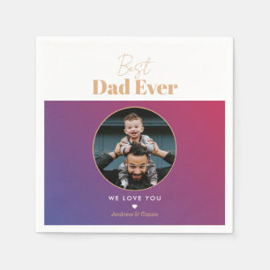 Best dad ever napkin