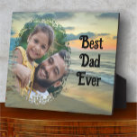 Best Dad Ever Ocean Sunset 0735 Plaque<br><div class="desc">Painting “Ocean Sunset 0735” Collection

Personalise on the product page or click the "Customise" button for more design options.  Design created from my painting “Ocean Sunset 0735” capturing the beach at sunset near the Hotel Krystal in Puerto Vallarta,  Mexico.  Matching products are available in this collection.</div>