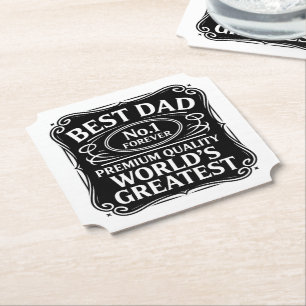 Best Dad Ever Paper Coaster