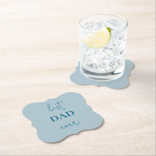 Best Dad Ever Paper Coaster Father's Day Gift