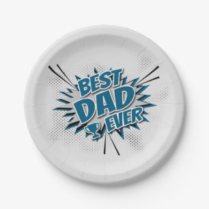 Best Dad Ever Paper Plate