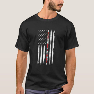 Best Dad Ever Patriotic Grunge American Flag Fathe T-Shirt