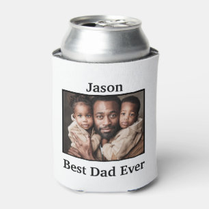 Best Dad Ever Personalise African American Can Cooler