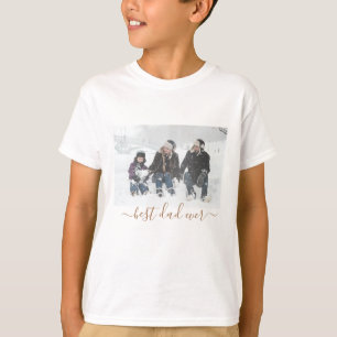Best Dad Ever, Personalise Your Name, Photo T-Shirt
